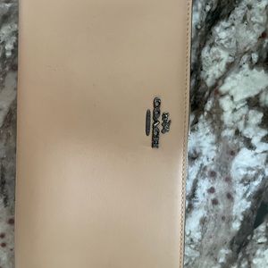 Tan Slim Coach Wallet